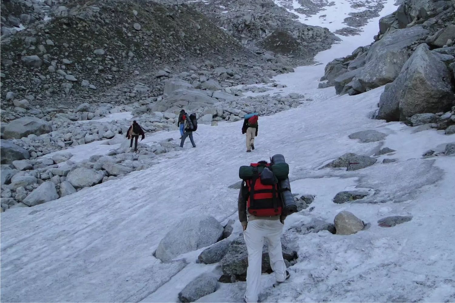 Trekking At Laka Glacier